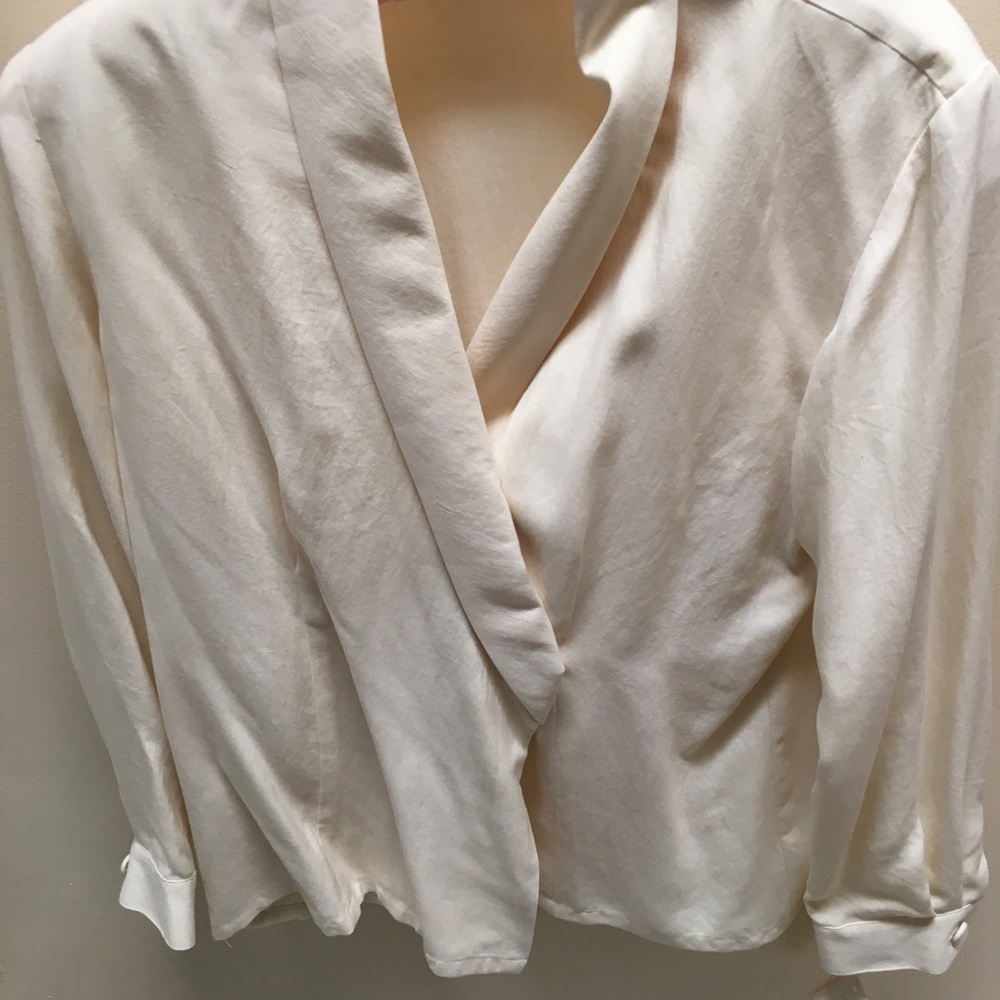Rafaella 100% silk dress shirt